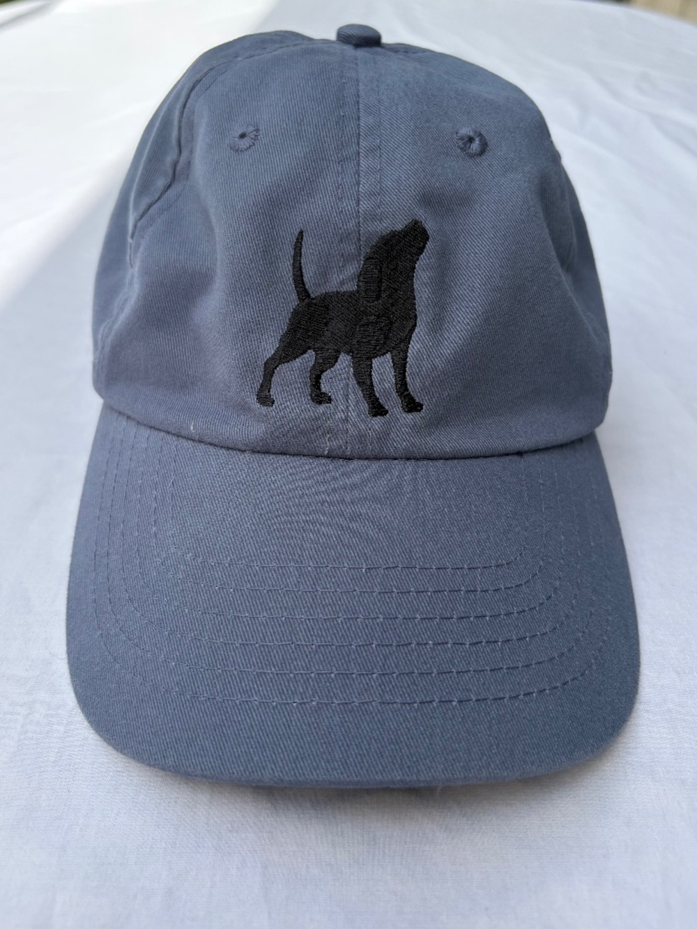 The Barking Dog Slate Blue Adjustable Strapback Baseball Cap